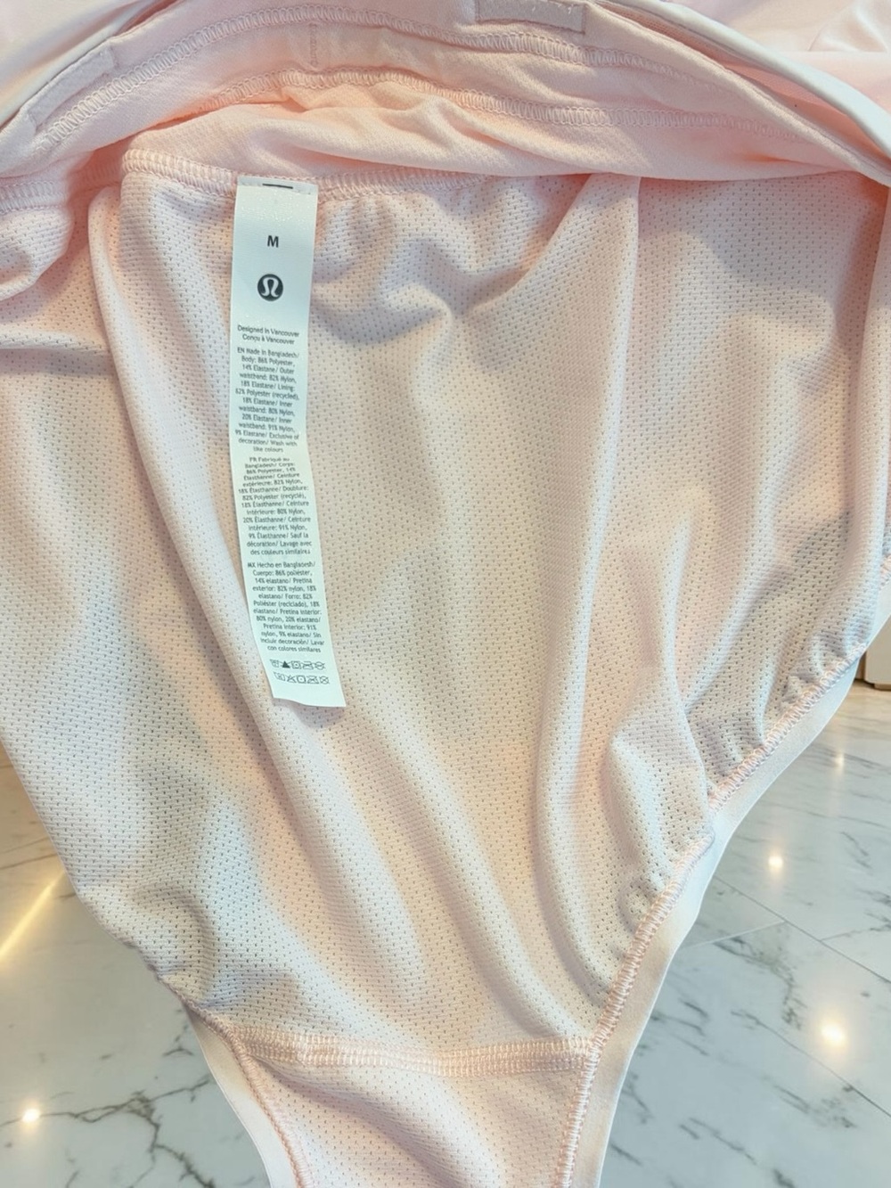 NWT Light Pink Lululemon Fast and Free High-Rise Split Short 3" women’s - Picture 4 of 5